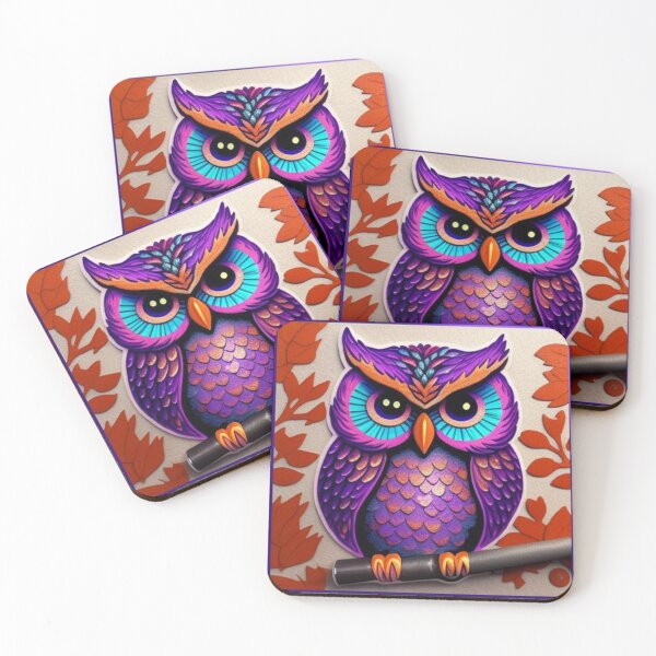 Item preview, Purple owl  designed and sold by Roxburylane.