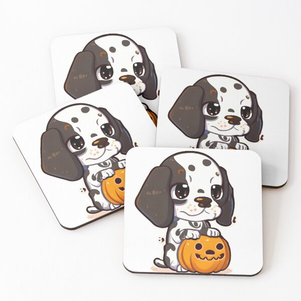 Item preview, Chibi English Pointer in Halloween designed and sold by City0fDreams.