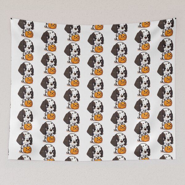 Item preview, Chibi English Pointer in Halloween designed and sold by City0fDreams.