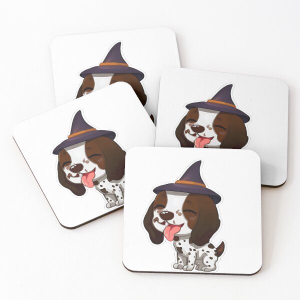 Item preview, Chibi English Pointer in Halloween designed and sold by City0fDreams.