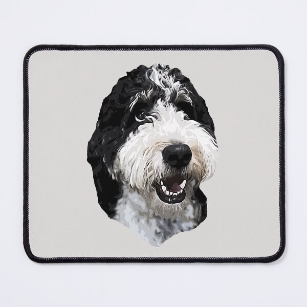 Item preview, Bernedoodle Cute Black and White Puppy Dog designed and sold by Elarex.