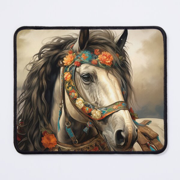 Item preview, White Irish Cob Horse designed and sold by Elisabeth Lucas.