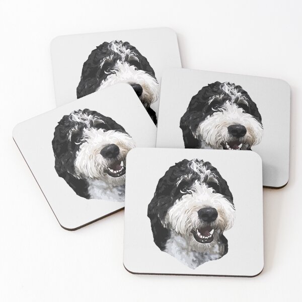 Item preview, Bernedoodle Cute Black and White Puppy Dog designed and sold by Elarex.