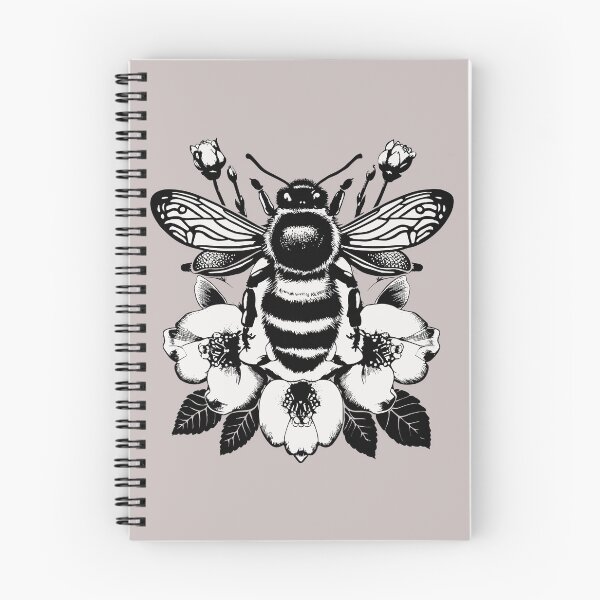 Item preview, Bee Vintage Illustration black and white designed and sold by Bauani.