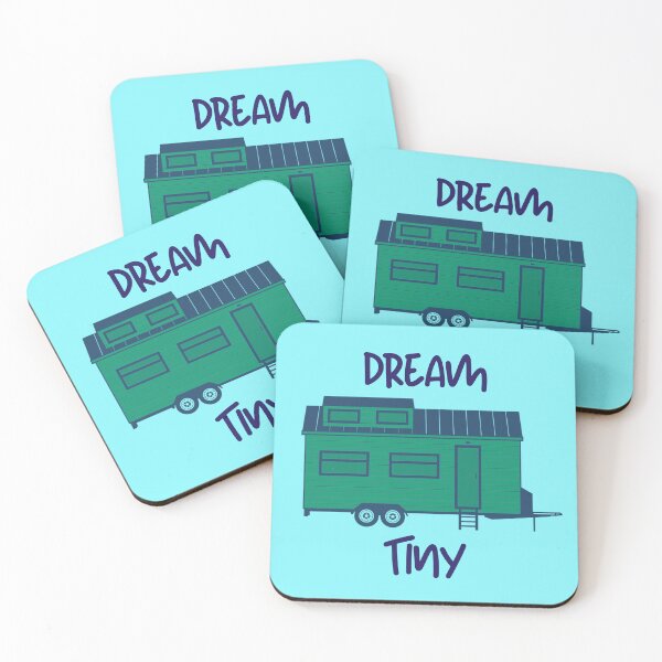 Item preview, Dream Tiny, Tiny Home Green and Blue designed and sold by Neeshki.