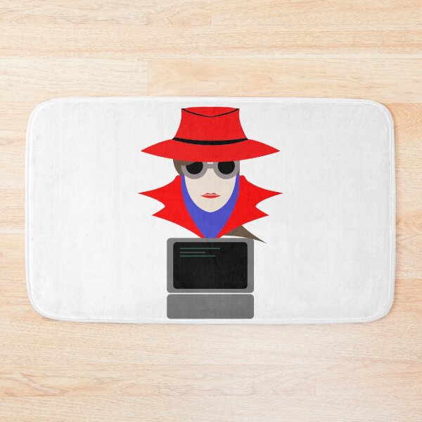 Item preview, Lady Red (Cauc W/Computer): A Cybersecurity Design designed and sold by McNerdic.