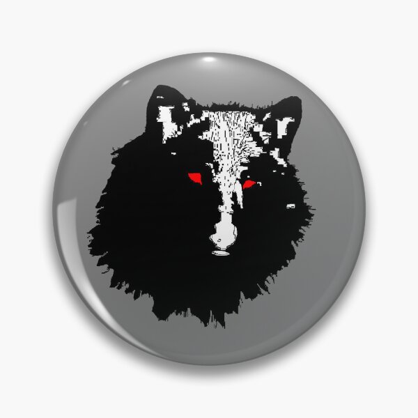 Item preview, angry Wild Head Wolf face forest animal designed and sold by 4rpixs.