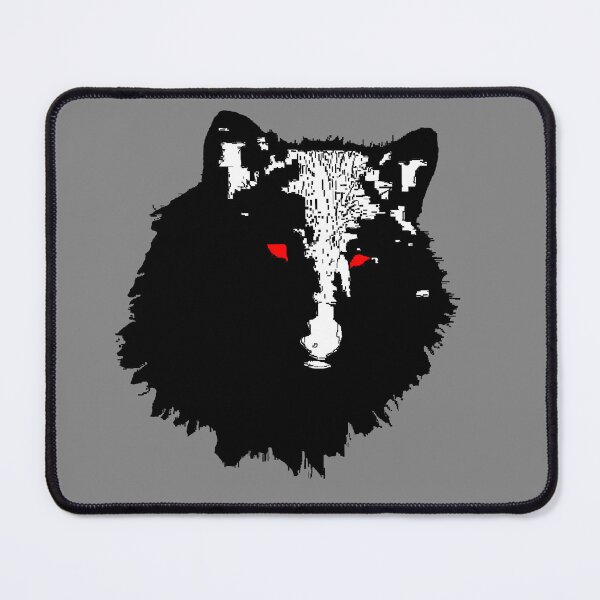 Item preview, angry Wild Head Wolf face forest animal designed and sold by 4rpixs.