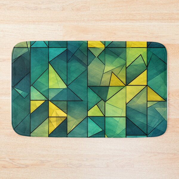 Item preview, The complex triangular geometric pattern alternates. designed and sold by maii7879.