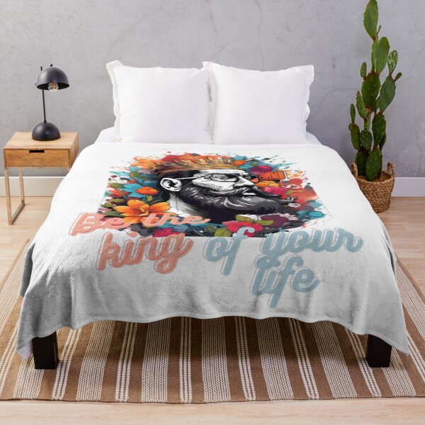 Item preview, Be the King of Your Life - Floral Crown Illustration designed and sold by alaa-mously.