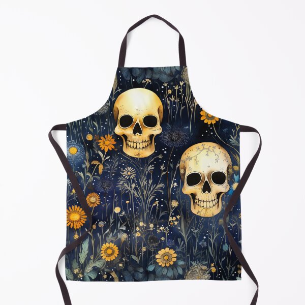 Item preview, Skulls Flowers Midnight Garden designed and sold by GirlGlowGraphic.
