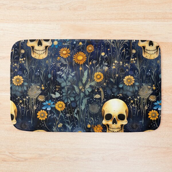 Item preview, Skulls Flowers Midnight Garden designed and sold by GirlGlowGraphic.
