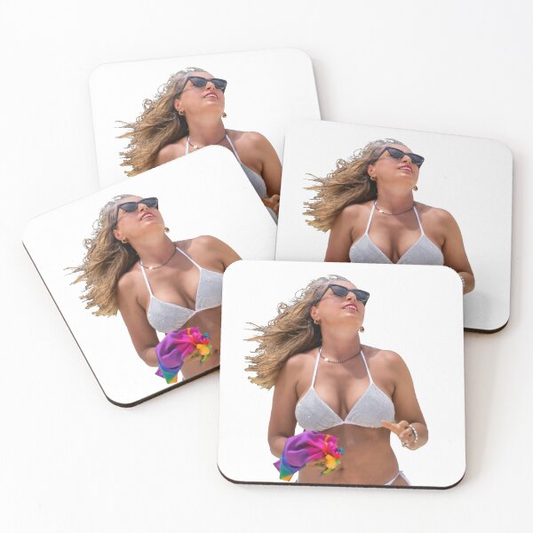 Item preview, Woman Wearing a Silver Bikini and Sunglasses designed and sold by alankamer.