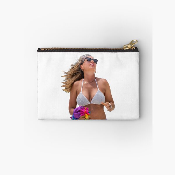 Item preview, Woman Wearing a Silver Bikini and Sunglasses designed and sold by alankamer.