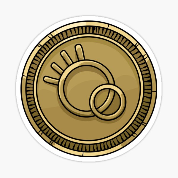 "Fear and Hunger Coin Toss Tails Coin Flip" Sticker for Sale by WalkerWolf Redbubble