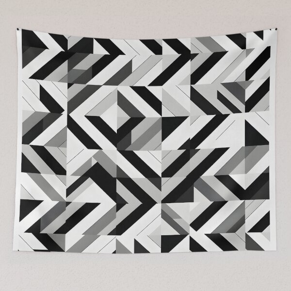 Item preview, The white geometric pattern. designed and sold by maii7879.