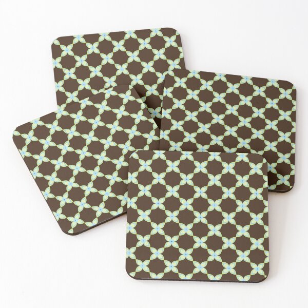 Item preview,  Vector Flower Pattern Design with Brown Color Background designed and sold by keepsketching.