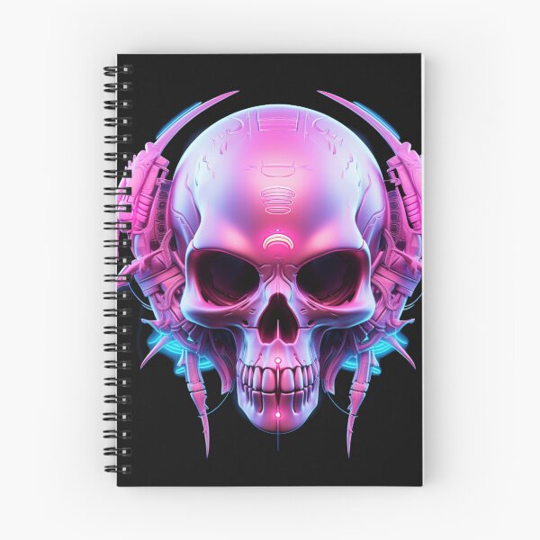 Item preview, Neon Cyberpunk Skull designed and sold by AnalyticalDream.