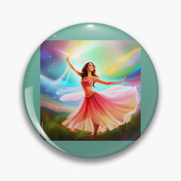 Item preview, Painting of dancing princess Angel fairytale sticker designed and sold by 4Rich.
