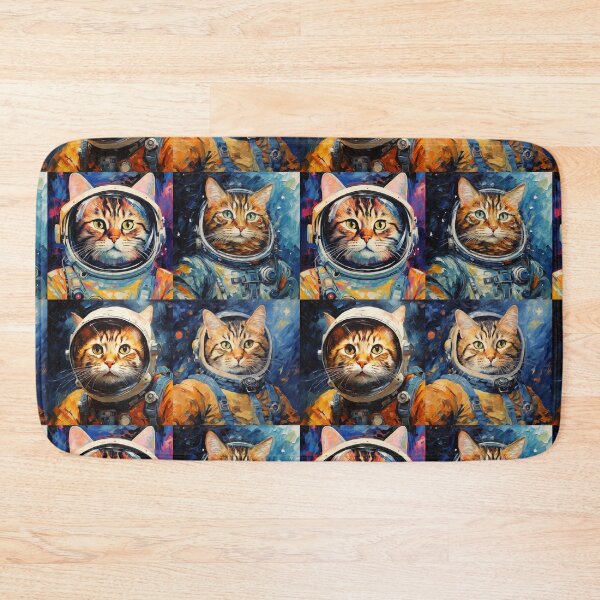 Item preview, Van Gogh style space cat designed and sold by Pitchyamon.