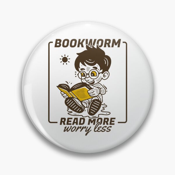 Item preview, Bookworm, read more worry less designed and sold by adipra.
