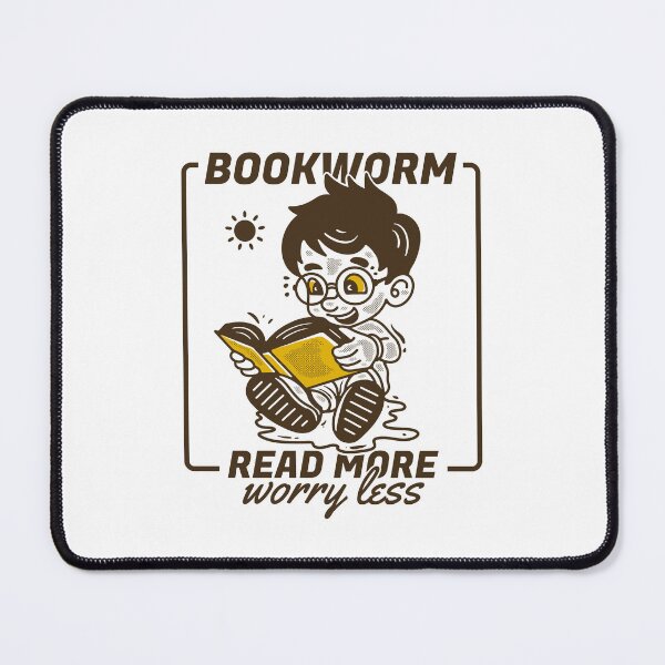 Item preview, Bookworm, read more worry less designed and sold by adipra.