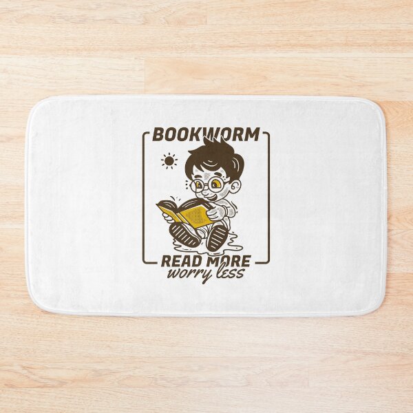 Item preview, Bookworm, read more worry less designed and sold by adipra.