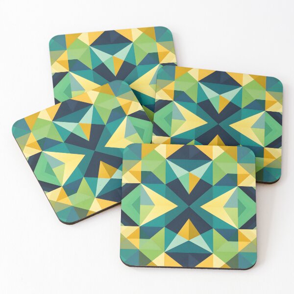 Item preview, Great green complex geometric pattern alternates. designed and sold by maii7879.
