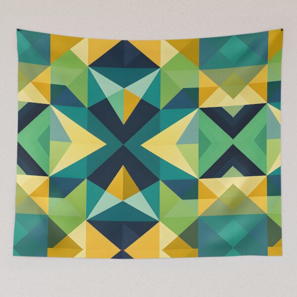 Item preview, Great green complex geometric pattern alternates. designed and sold by maii7879.