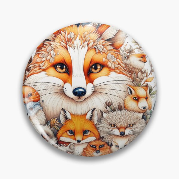 Item preview, Super Cute Animals, Fox and friends  designed and sold by Growthmind7.