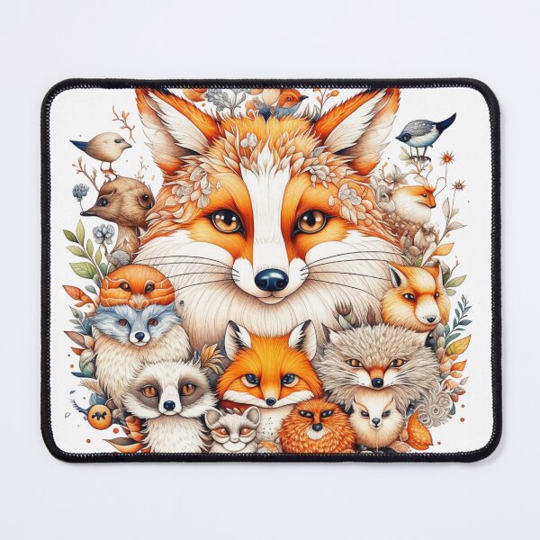 Item preview, Super Cute Animals, Fox and friends designed and sold by Growthmind7.