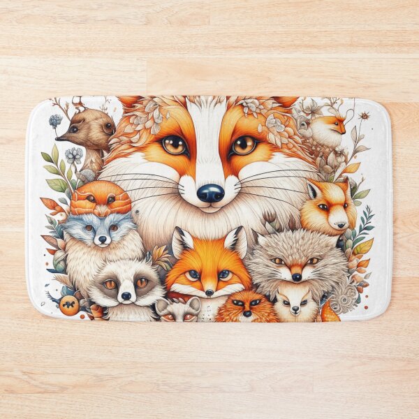 Item preview, Super Cute Animals, Fox and friends  designed and sold by Growthmind7.