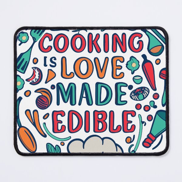 Item preview, Cooking is Love Made Edible – Typography designed and sold by By Nayla.