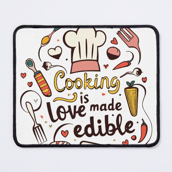 Item preview, Cooking is Love Made Edible – Typography designed and sold by By Nayla.