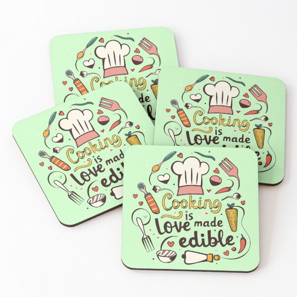 Item preview, Cooking is Love Made Edible – Typography designed and sold by By Nayla.