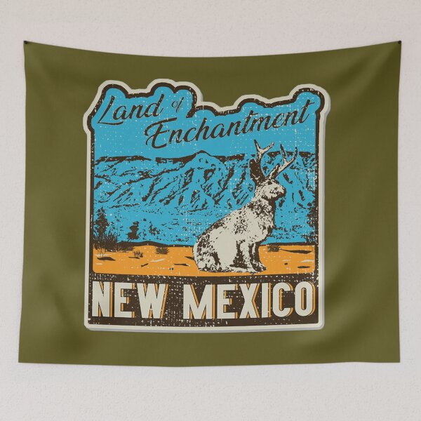 Item preview, Land of Enchantment New Mexico Jackalope Roadside Shirt designed and sold by inb4.