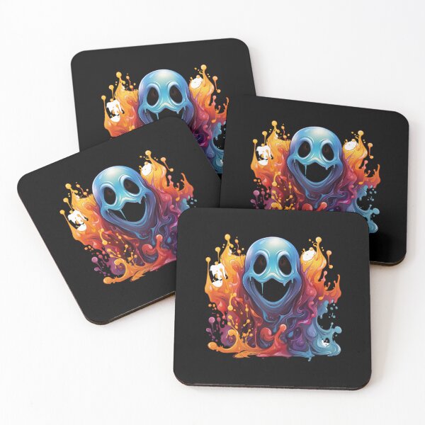 Item preview, Scary, funny blue ghost designed and sold by HarriPaloma.