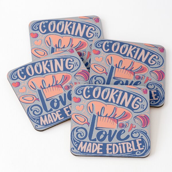 Item preview, Cooking is Love Made Edible – Typography designed and sold by By Nayla.