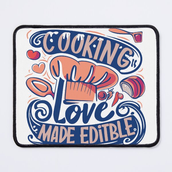 Item preview, Cooking is Love Made Edible – Typography designed and sold by By Nayla.