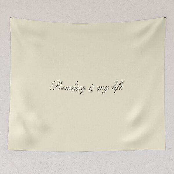 Item preview, Reading is my life - Soft Cream Background designed and sold by Daniel-DL.