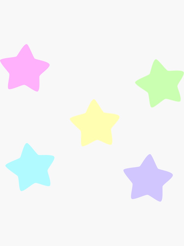 Mini Star Stickers - Pastel Rainbow – rebelinkco