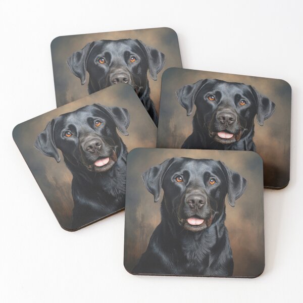 Item preview, Portrait of a Black Labrador Retriever designed and sold by Elisabeth Lucas.