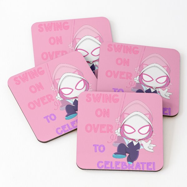 Item preview, Swing on over to celebrate, birthday invite spider ghost, cute baby spidey girl, grl pwr, cartoon ghost  designed and sold by Prime_Store.