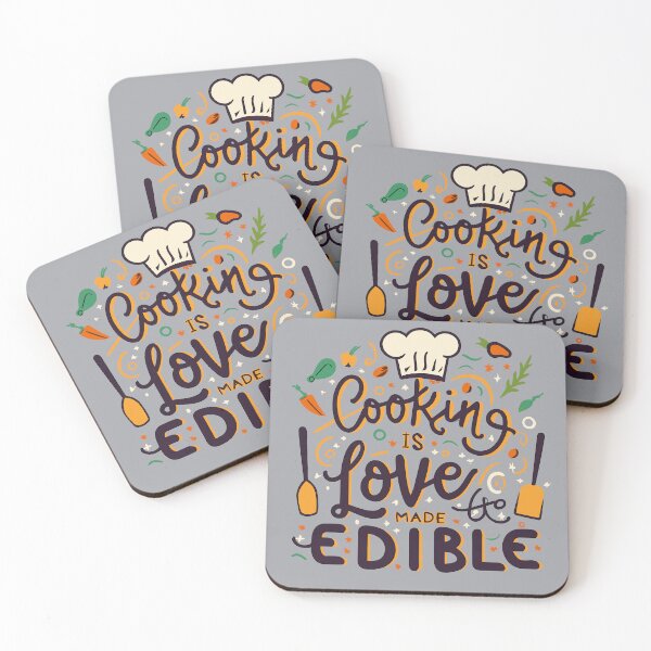 Item preview, Cooking is Love Made Edible – Typography designed and sold by By Nayla.