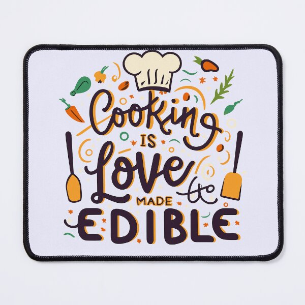 Item preview, Cooking is Love Made Edible – Typography designed and sold by By Nayla.