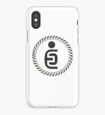 Man in circle iPhone Case