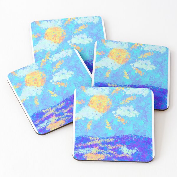 Item preview, Abstract sun setting designed and sold by AlpacaSparkles.