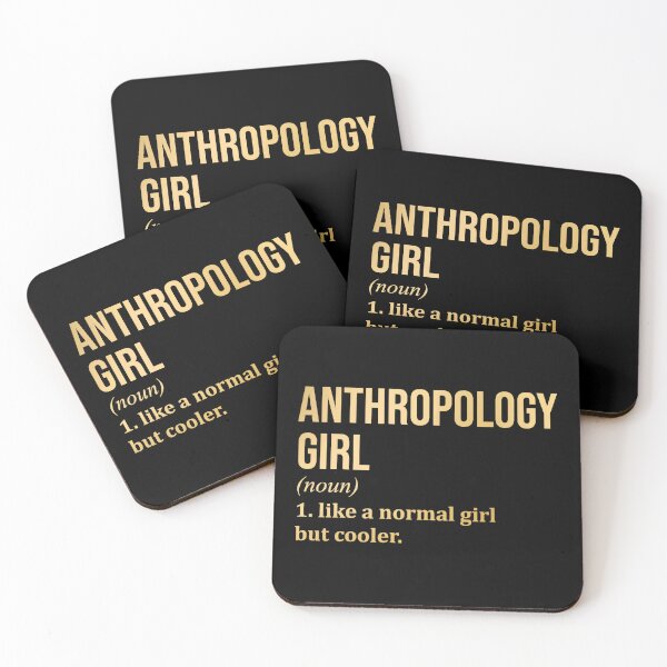 Anthropology Girl Coasters for Sale Redbubble