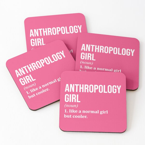 Anthropology Girl Coasters for Sale Redbubble