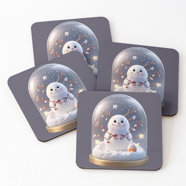 Item preview, snow globe theme winter , deer, snowman designed and sold by KiraChie.